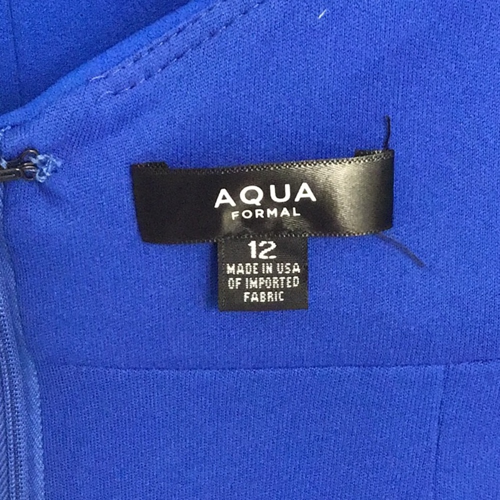 AQUA WOMENS FORMAL GOWN ROYAL BLUE SIZE 12 - Picture 13 of 16